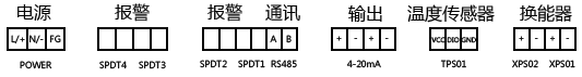 經濟型分體超聲波液位計接線圖